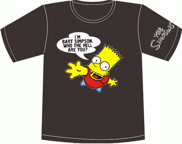 Прикольные футболки: симпсон барт в полете